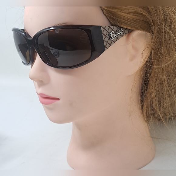Gucci Sunglasses Monogram Wrap Brown Unisex GG3032/N/S  61-16-115 - Picture 2 of 14
